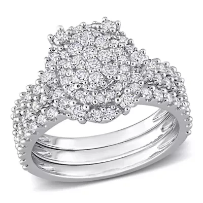 Diamond Ring 10k White Gold