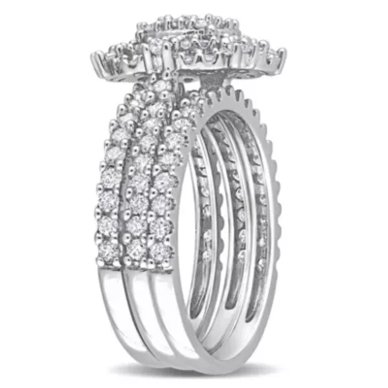 Diamond Ring 10k White Gold