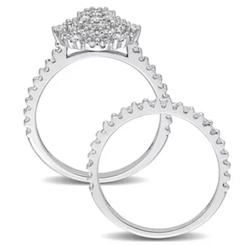 Diamond Ring 10k White Gold