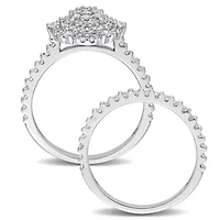 Diamond Ring 10k White Gold