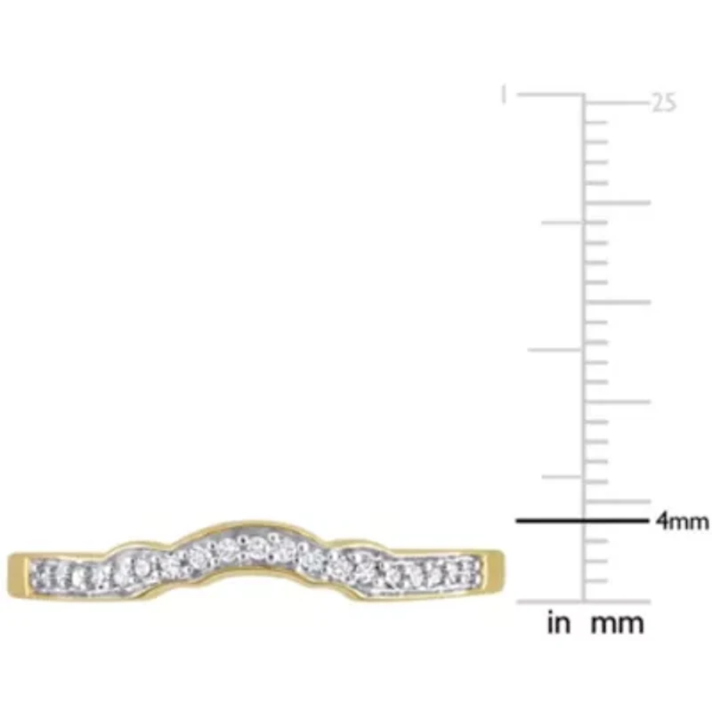 Diamond Ring 10k Yellow Gold