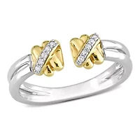 Diamond Ring 14k Two-Tone Gold