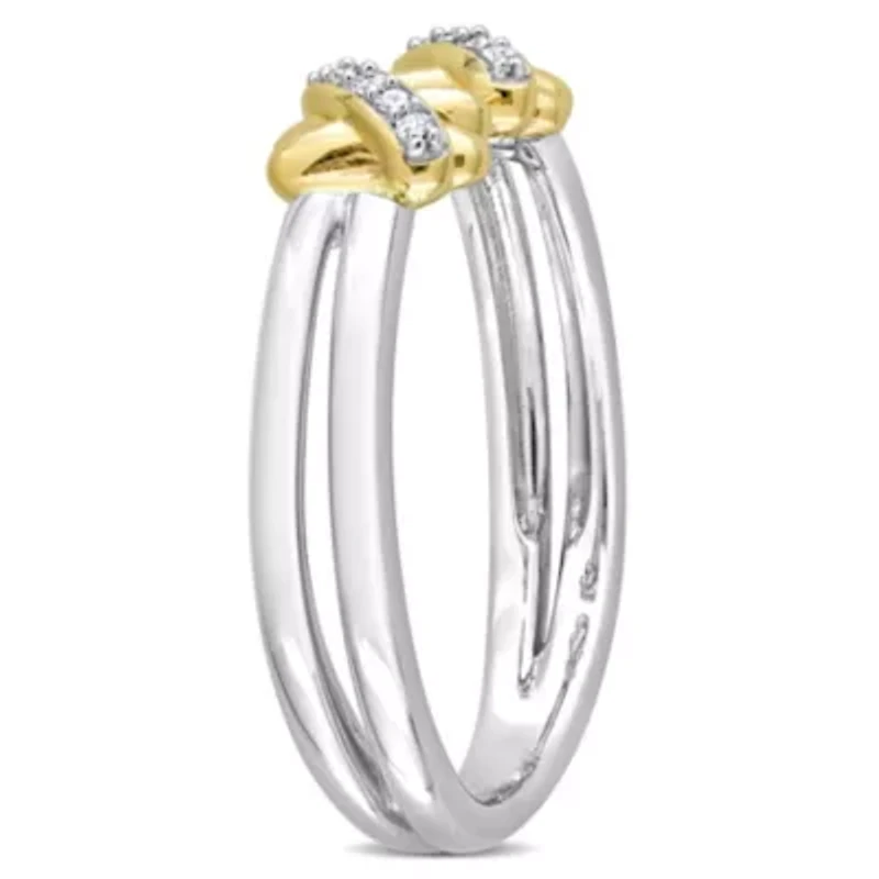 Diamond Ring 14k Two-Tone Gold