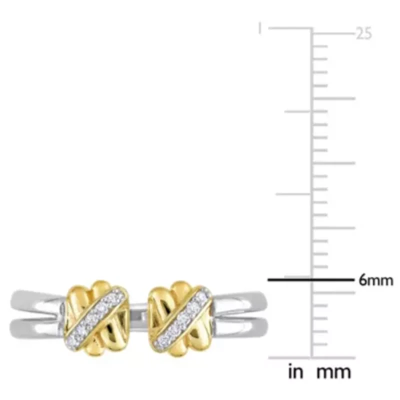 Diamond Ring 14k Two-Tone Gold