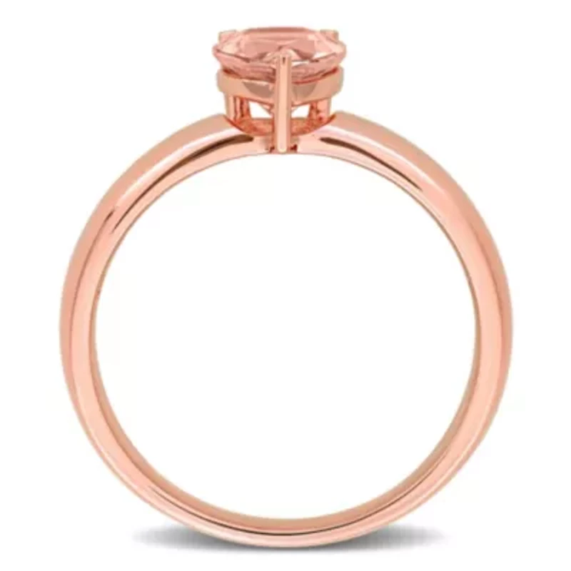 Morganite Teardrop Ring 14k Rose Gold