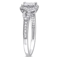 Diamonds Ring 10k White Gold