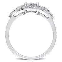 Diamonds Ring 10k White Gold