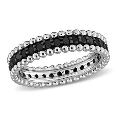 Black Diamond Eternity Ring 14k Gold