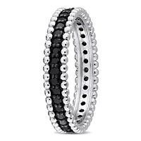 Black Diamond Eternity Ring 14k Gold