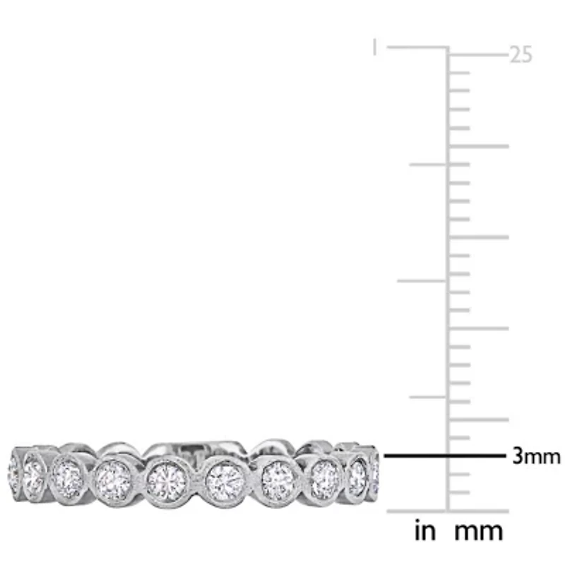 Semi Eternity Ring 14K White Gold
