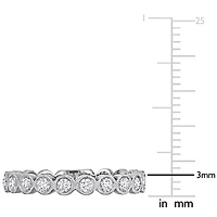 Semi Eternity Ring 14K White Gold