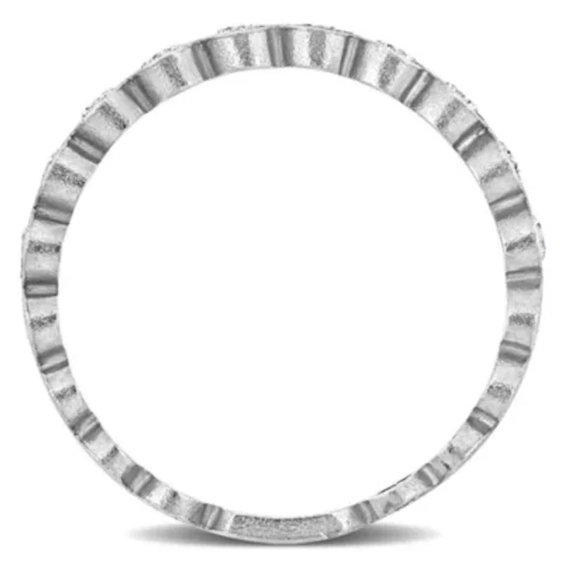 Semi Eternity Ring 14K White Gold