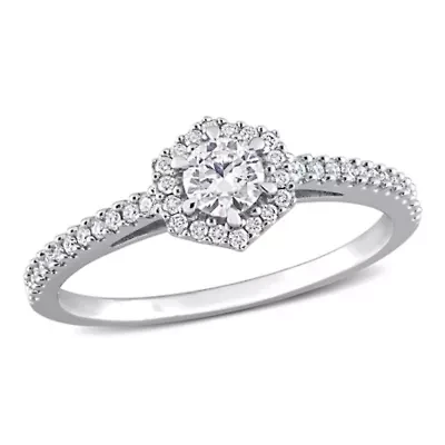 Diamond Ring 14k White Gold