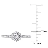 Diamond Ring 14k White Gold
