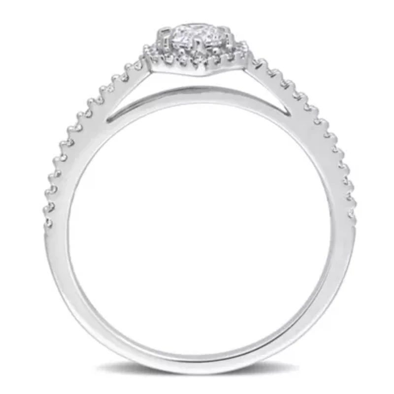 Diamond Ring 14k White Gold