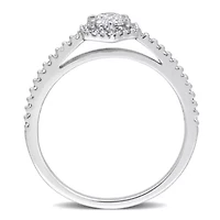 Diamond Ring 14k White Gold