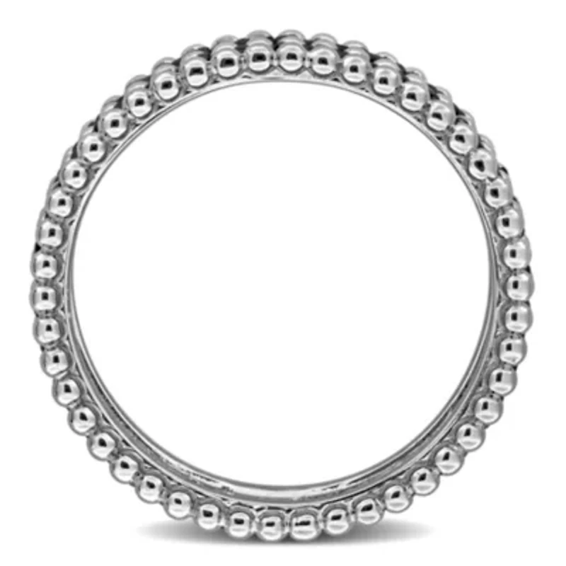 Black Diamond Double Row Ring 14k Gold