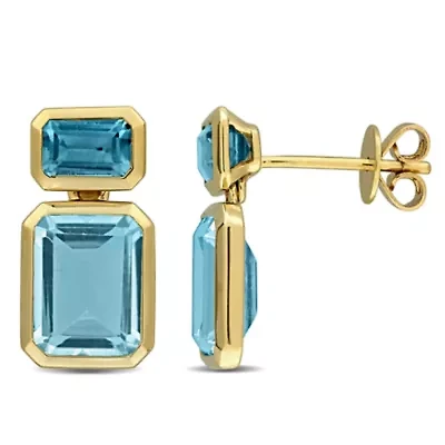 Colorful Gemstone Drop Earrings