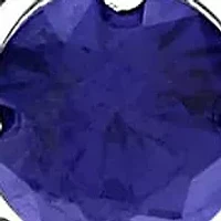 Lab Created Sapphire Halo Semi Tennis Necklace Sterling Silver