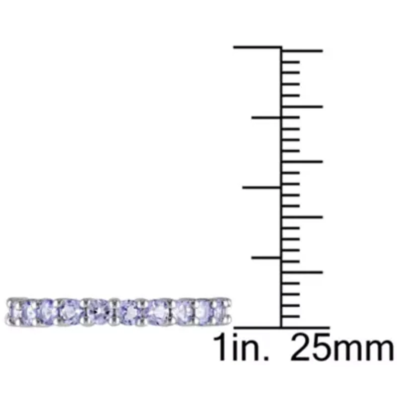 Sterling Silver Tanzanite Band
