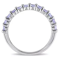 Sterling Silver Tanzanite Band