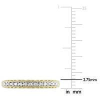0.08 ct t.w. Diamond Heart Anniversary Band 10K Yellow Gold