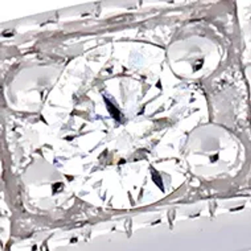 1/3 ct. t.w. Diamond Geometric Anniversary Ring 10K White Gold