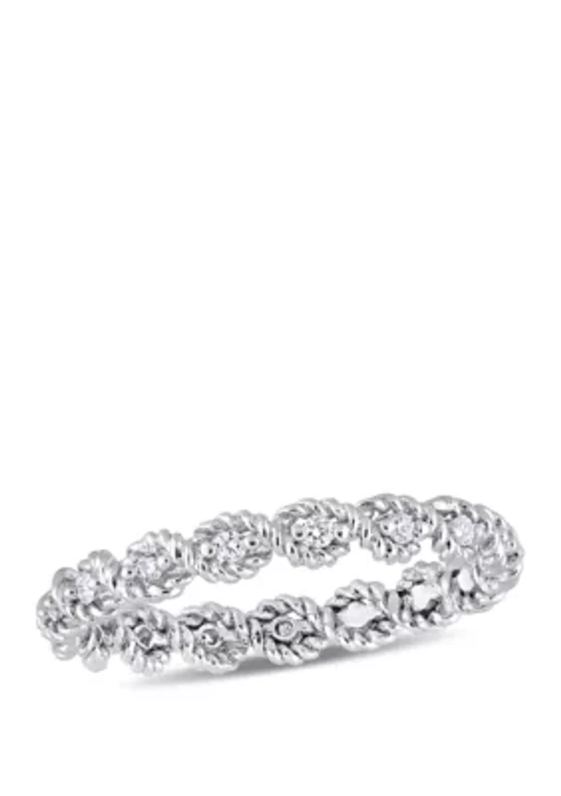 1/6 ct. t.w. Diamond Infinity Eternity Ring 10K White Gold
