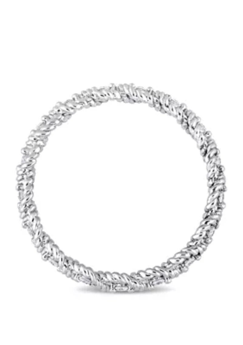 1/6 ct. t.w. Diamond Infinity Eternity Ring 10K White Gold