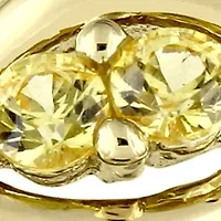 1/4 ct. t.w. Yellow Sapphire Stackable Infinity Anniversary Ring 14K Gold