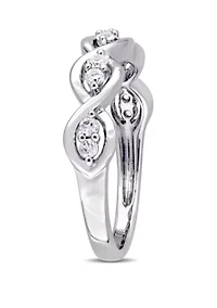 1/4 ct. t.w. White Sapphire Stackable Infinity Anniversary Ring 14K Gold