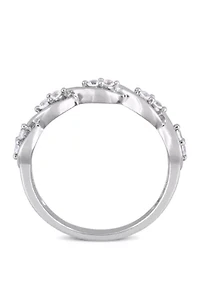 1/4 ct. t.w. White Sapphire Stackable Infinity Anniversary Ring 14K Gold