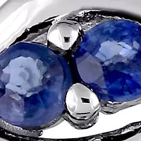 1/4 ct. t.w. Sapphire Stackable Infinity Anniversary Ring 14K White Gold