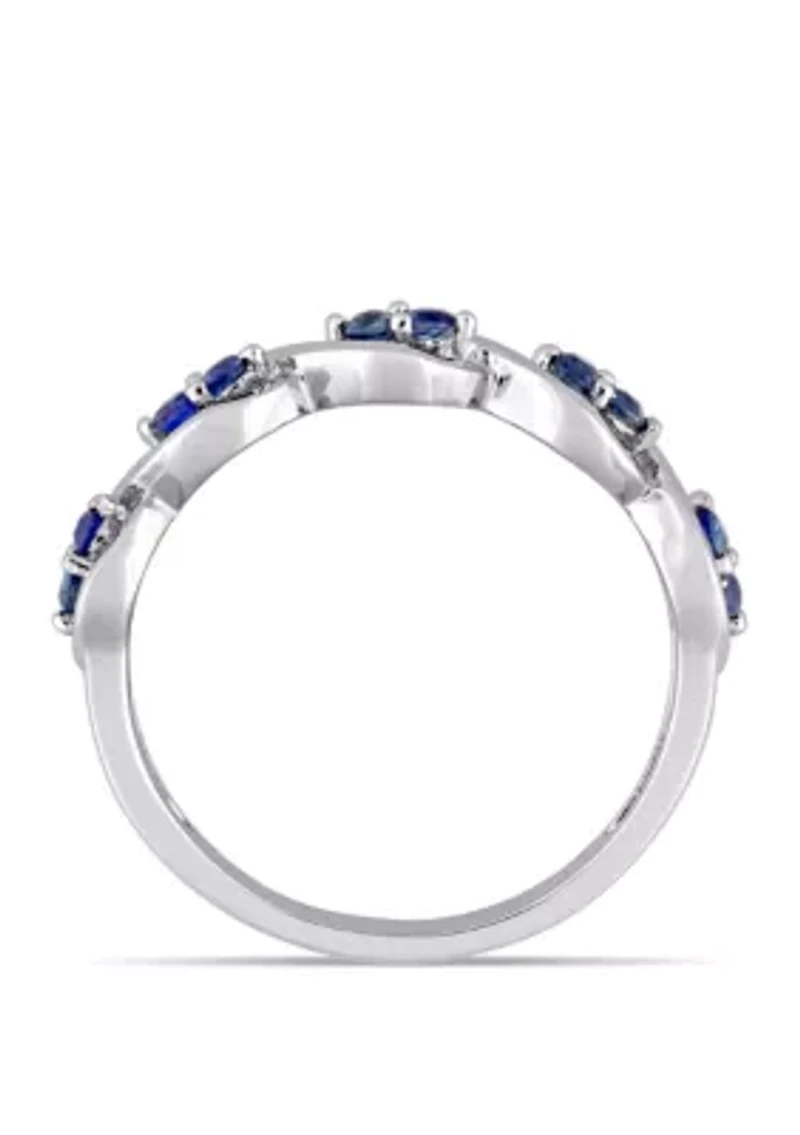 1/4 ct. t.w. Sapphire Stackable Infinity Anniversary Ring 14K Gold