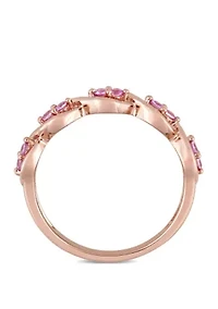 1/4 ct. t.w. Pink Sapphire Stackable Infinity Anniversary Ring 14K Rose Gold