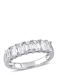 1.25 ct. t.w. Emerald Cut Diamond Semi Eternity Band 14k White Gold