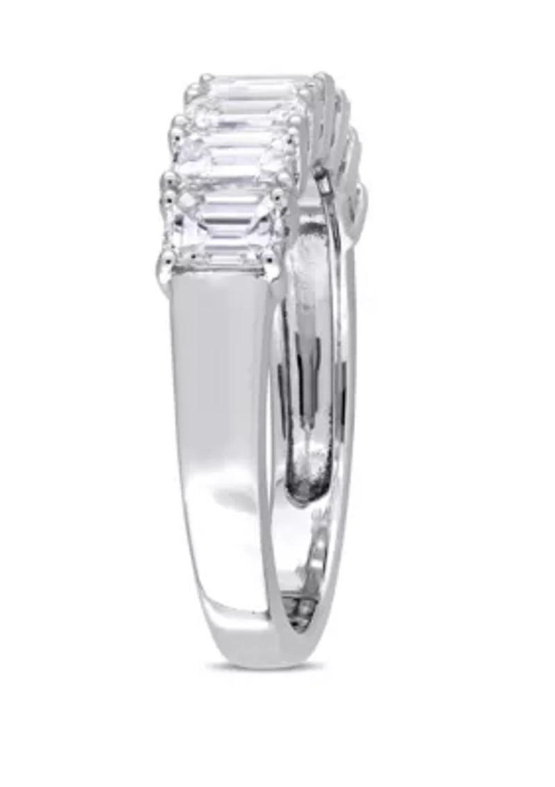 1.25 ct. t.w. Emerald Cut Diamond Semi Eternity Band 14k White Gold