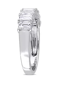 1.25 ct. t.w. Emerald Cut Diamond Semi Eternity Band 14k White Gold