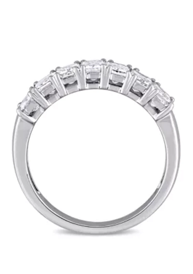 1.25 ct. t.w. Emerald Cut Diamond Semi Eternity Band 14k White Gold