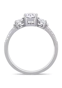 1.14 ct. t.w. Diamond Halo Ring 14k White Gold