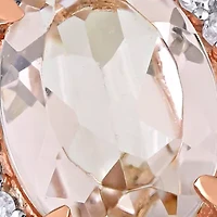 5/8 ct. t.w. Morganite, 1/10 White Sapphire, 1/3 Diamond Halo Twist Ring