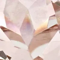 2 Piece 3/8 ct. t.w. Morganite and 1/3 Diamond Halo Interlocking Bridal Ring Set 10k Rose Gold