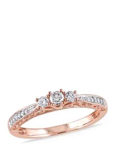 1/4 ct. t.w. Diamond 3 Stone Engagement Ring