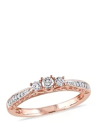 1/4 ct. t.w. Diamond 3 Stone Engagement Ring