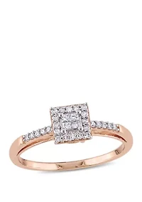 1/5 ct. t.w. Diamond Princess Cut Engagement Ring