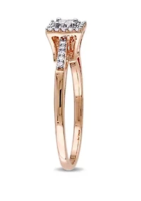 1/5 ct. t.w. Diamond Princess Cut Engagement Ring
