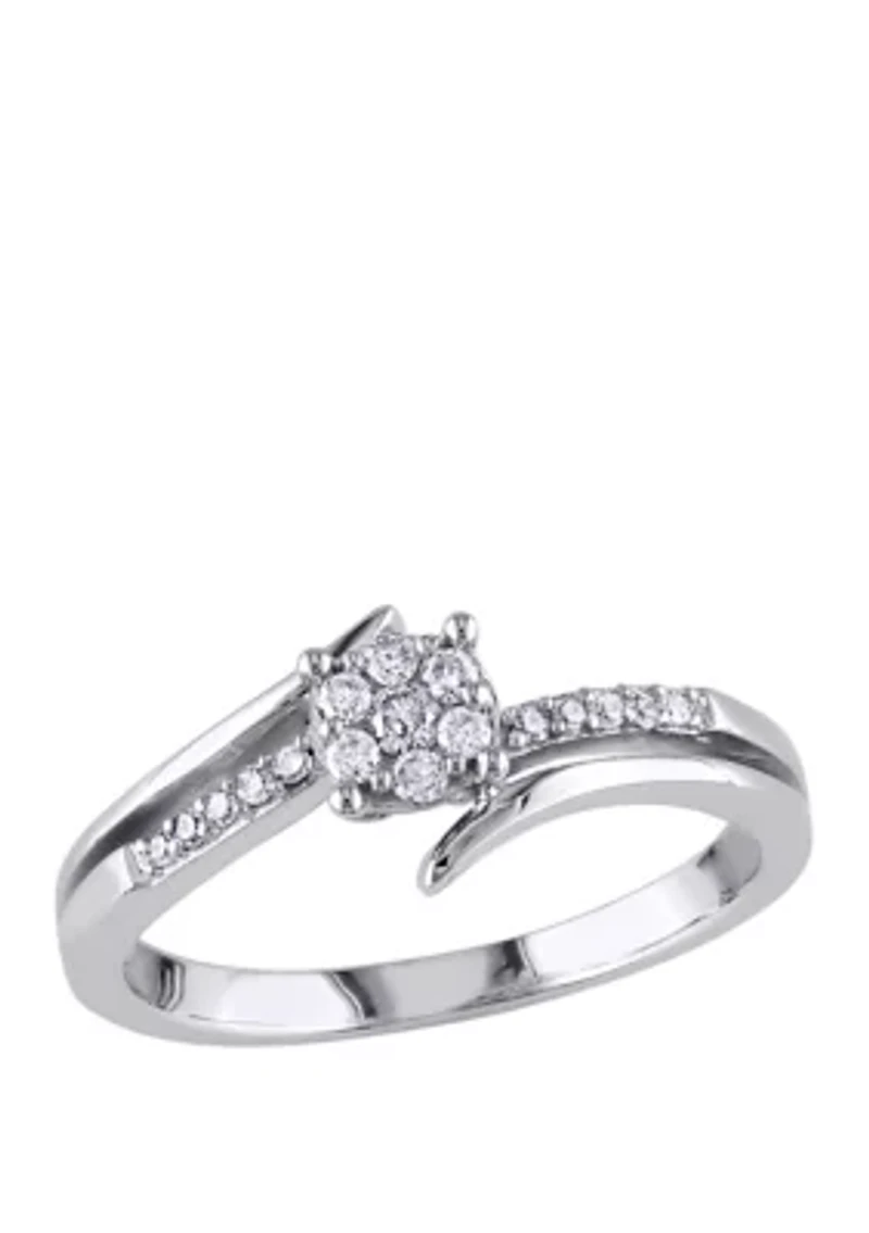 1/5 ct. t.w. Diamond Split Shank Engagement Ring