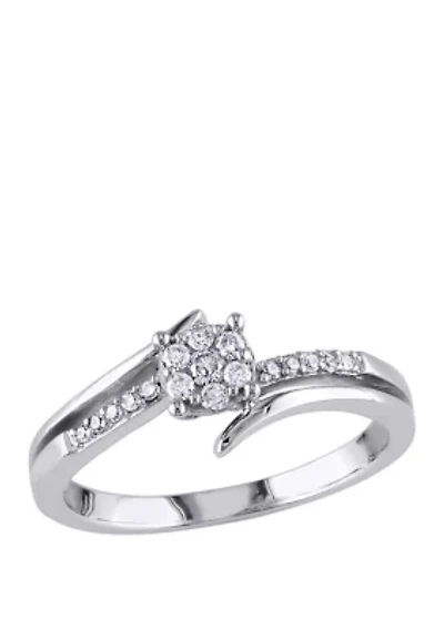 1/5 ct. t.w. Diamond Split Shank Engagement Ring