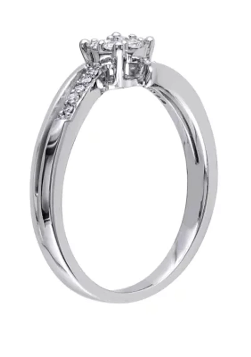 1/5 ct. t.w. Diamond Split Shank Engagement Ring