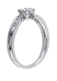 1/5 ct. t.w. Diamond Split Shank Engagement Ring